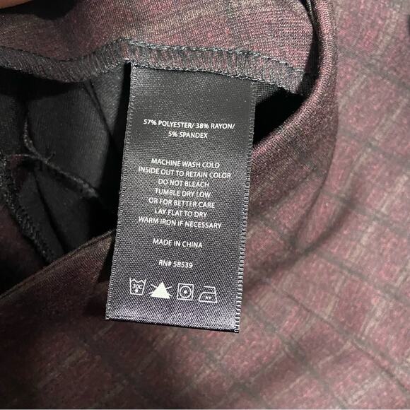 Kut From The Kloth Plaid Joan Skinny Pull On Pants - Picture 8 of 8